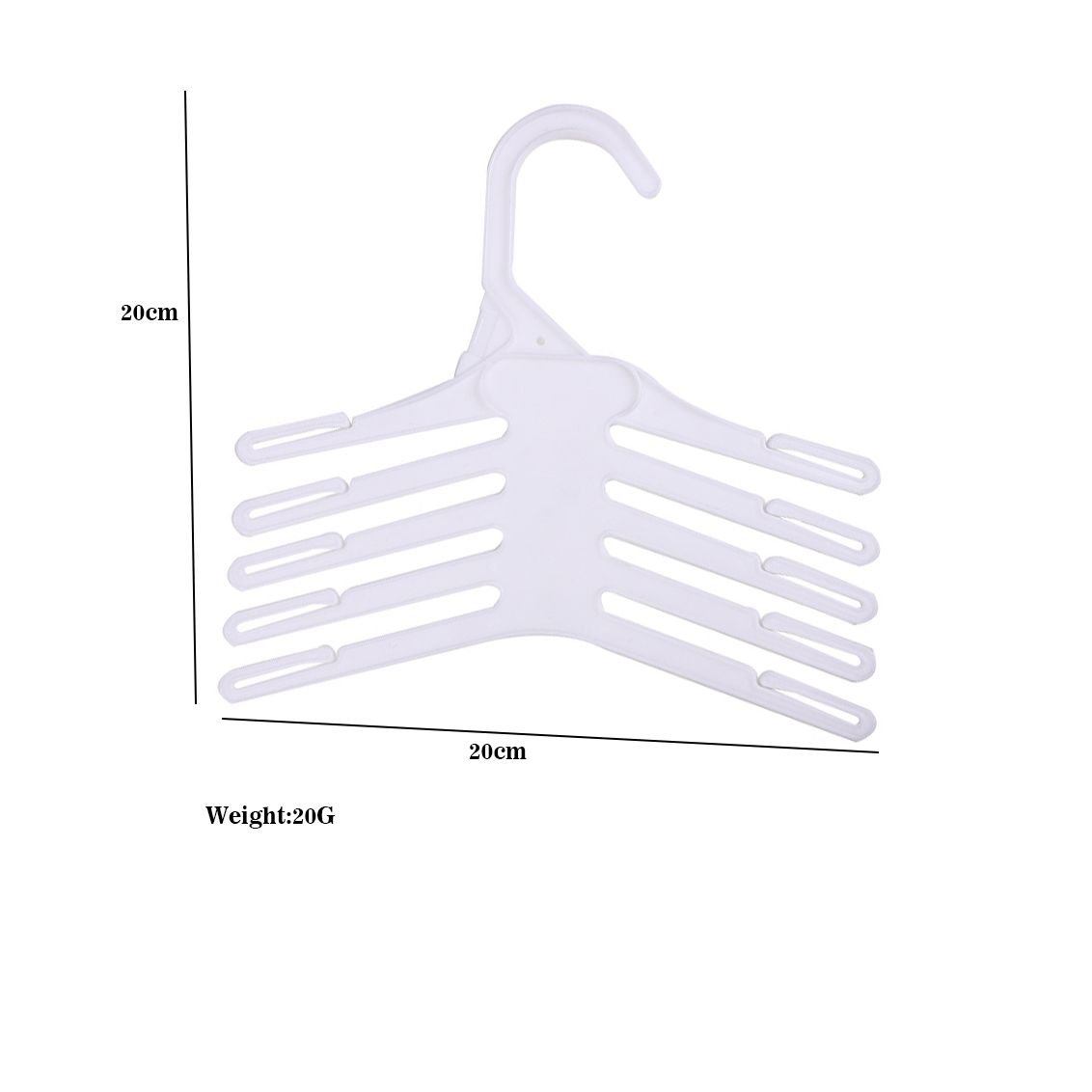 Baby Clothing Hangers - 20 PCS Gantungan Celana Plastik Anti-Selip