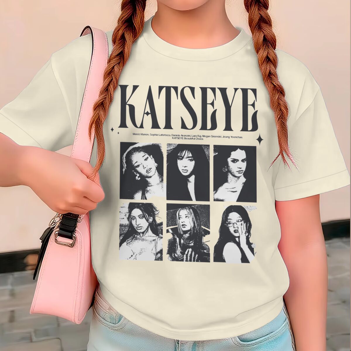 Baby Q Clothing - Atasan Musim Panas Gambar Cetak KATSEYE