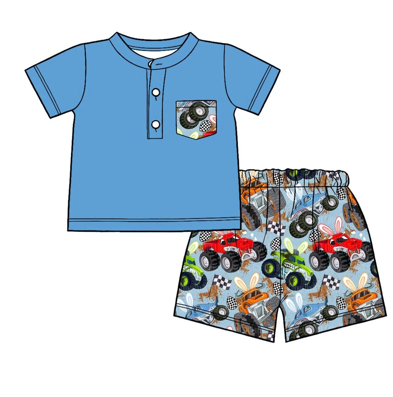 Baby Clothing Easter - Pakaian Anak Grosir Set Celana Pendek