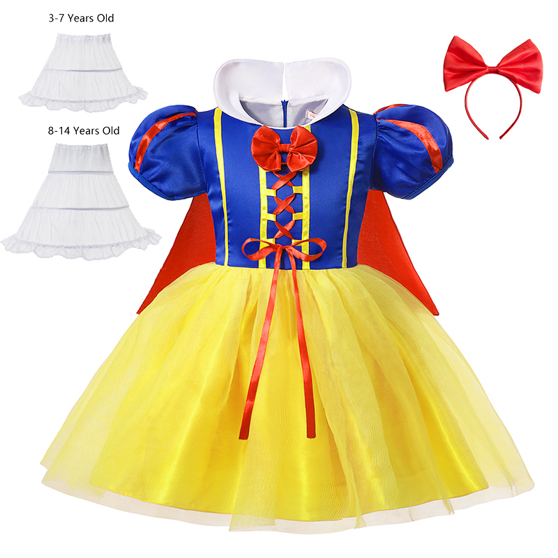 Gaun Putri Salju Putih Kostum  - Baby Q Clothing ulasan dan harga