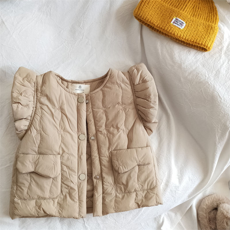 Rompi Hangat Tanpa Lengan Anak - Knit Cardigan Infant ulasan dan harga