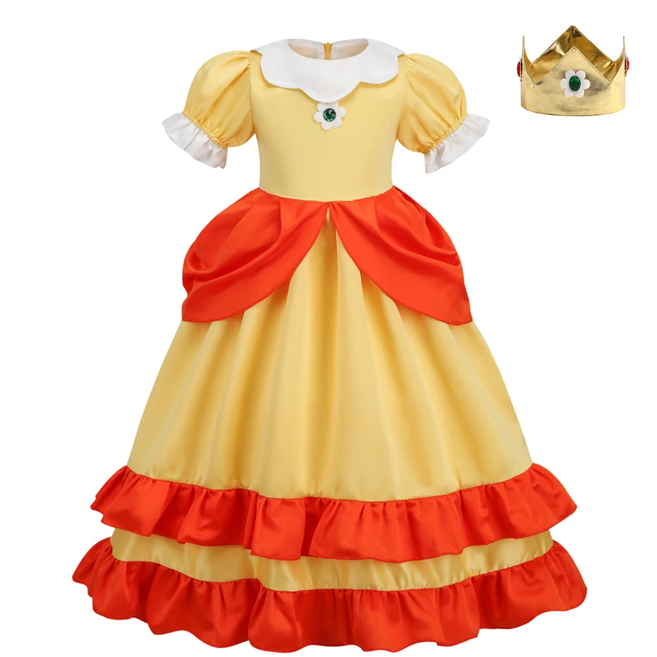 Gaun Princess persik anak pere - Baby Q Clothing ulasan dan harga