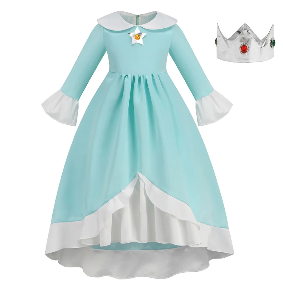 Gaun Princess persik anak pere - Baby Q Clothing ulasan dan harga