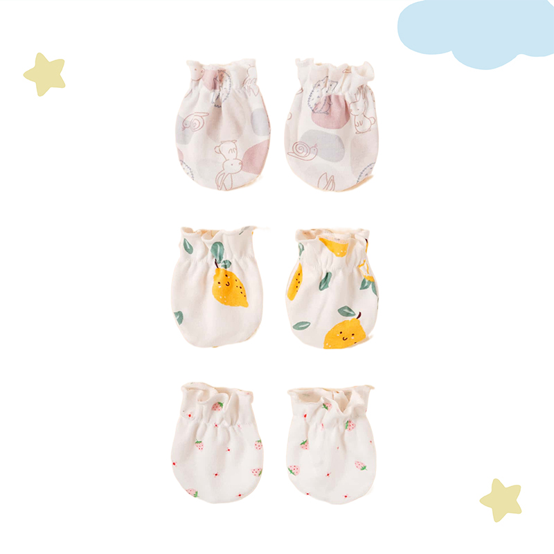 3 Pasang Sarung Tangan Anti Go - Baby Mittens Scratch ulasan dan harga