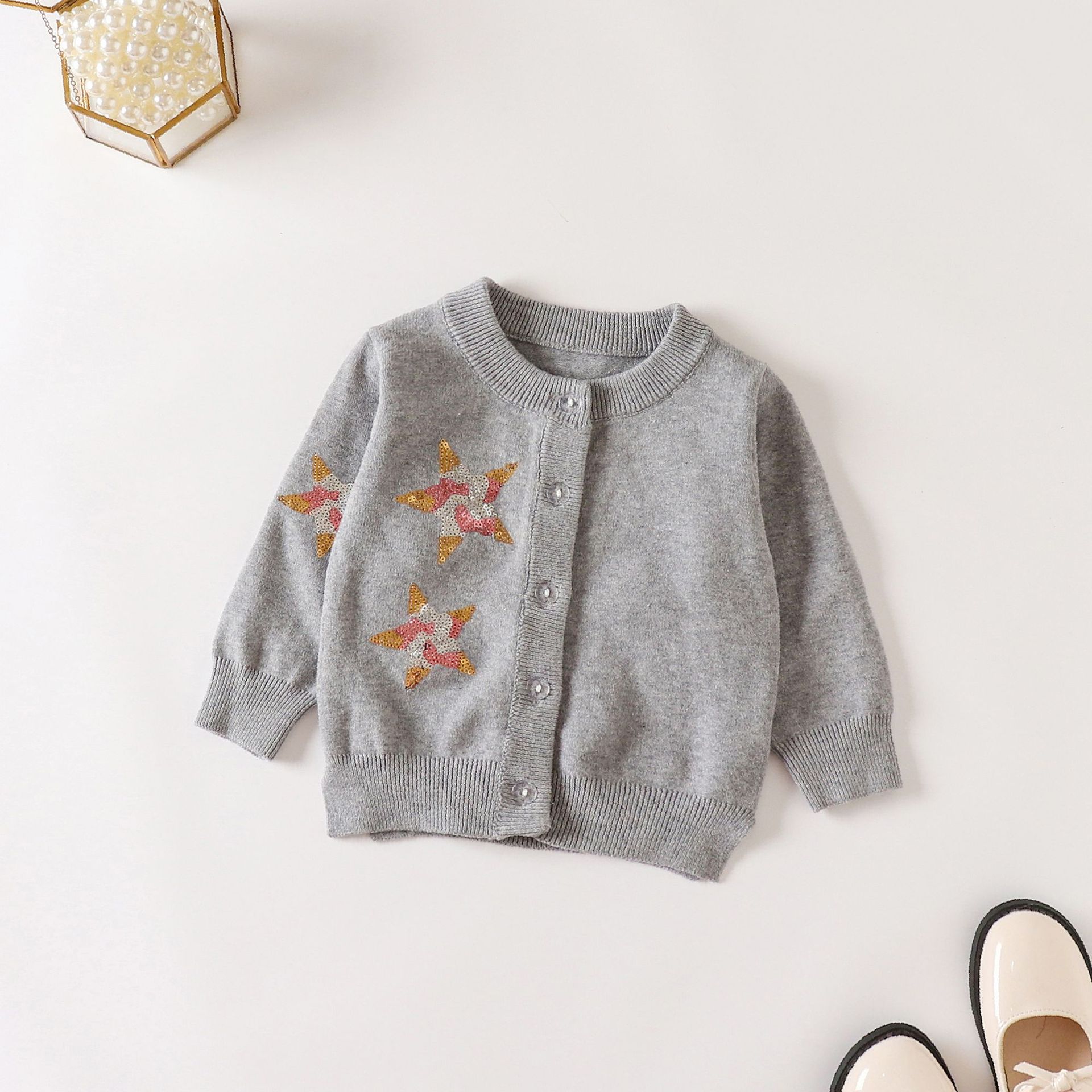 Sweter Rajutan Bintang Musim S - Knit Cardigan Infant ulasan dan harga
