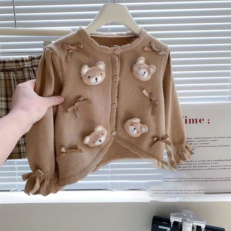 Sweater anak perempuan bayi pe - Knit Cardigan Infant ulasan dan harga