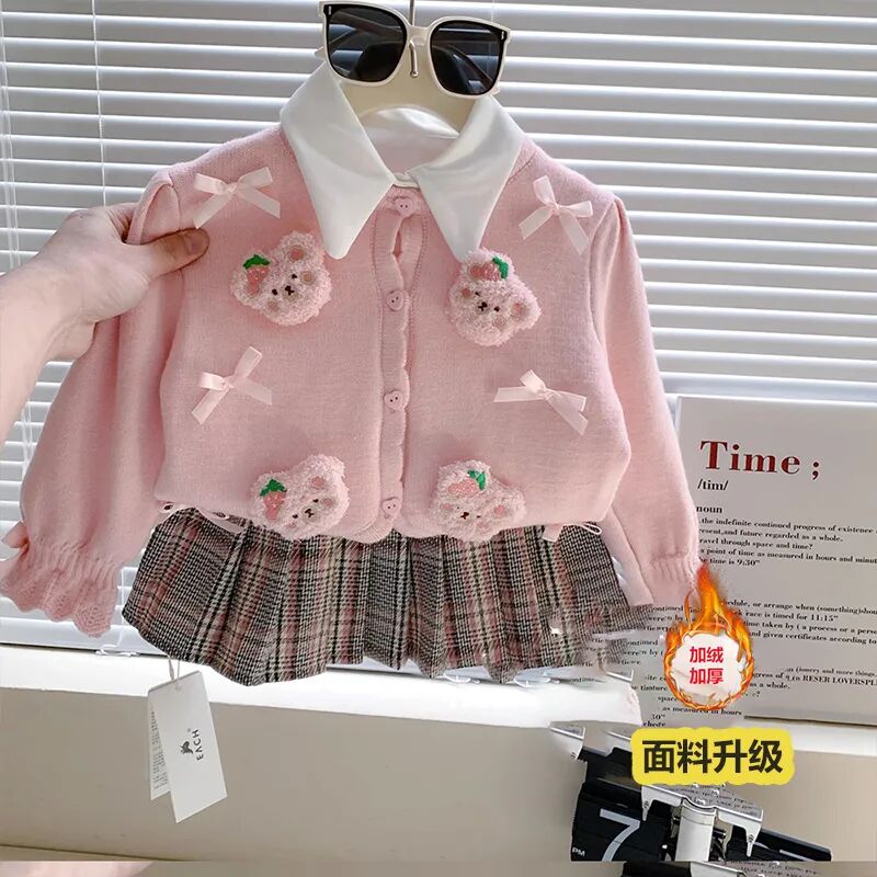 Sweater anak perempuan bayi pe - Knit Cardigan Infant ulasan dan harga